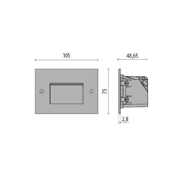 Spittler LED-Wandeinbauleuchte 304108-1