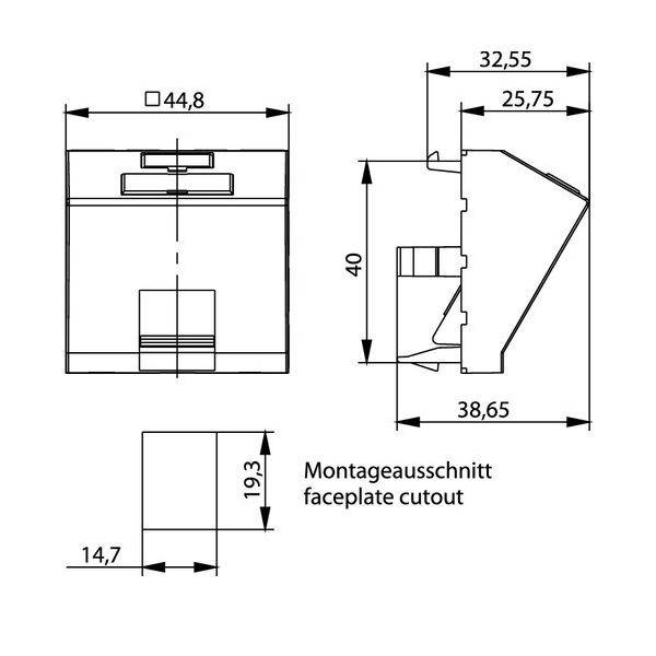 10 Stk. Telegärtner Modulaufnahme 100021429-1