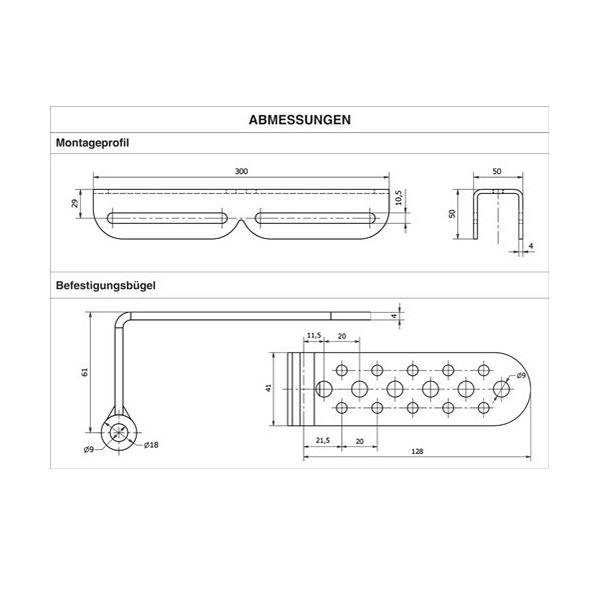 Scharnberger+Hasenbein Eckhalter 300mm 39471-1