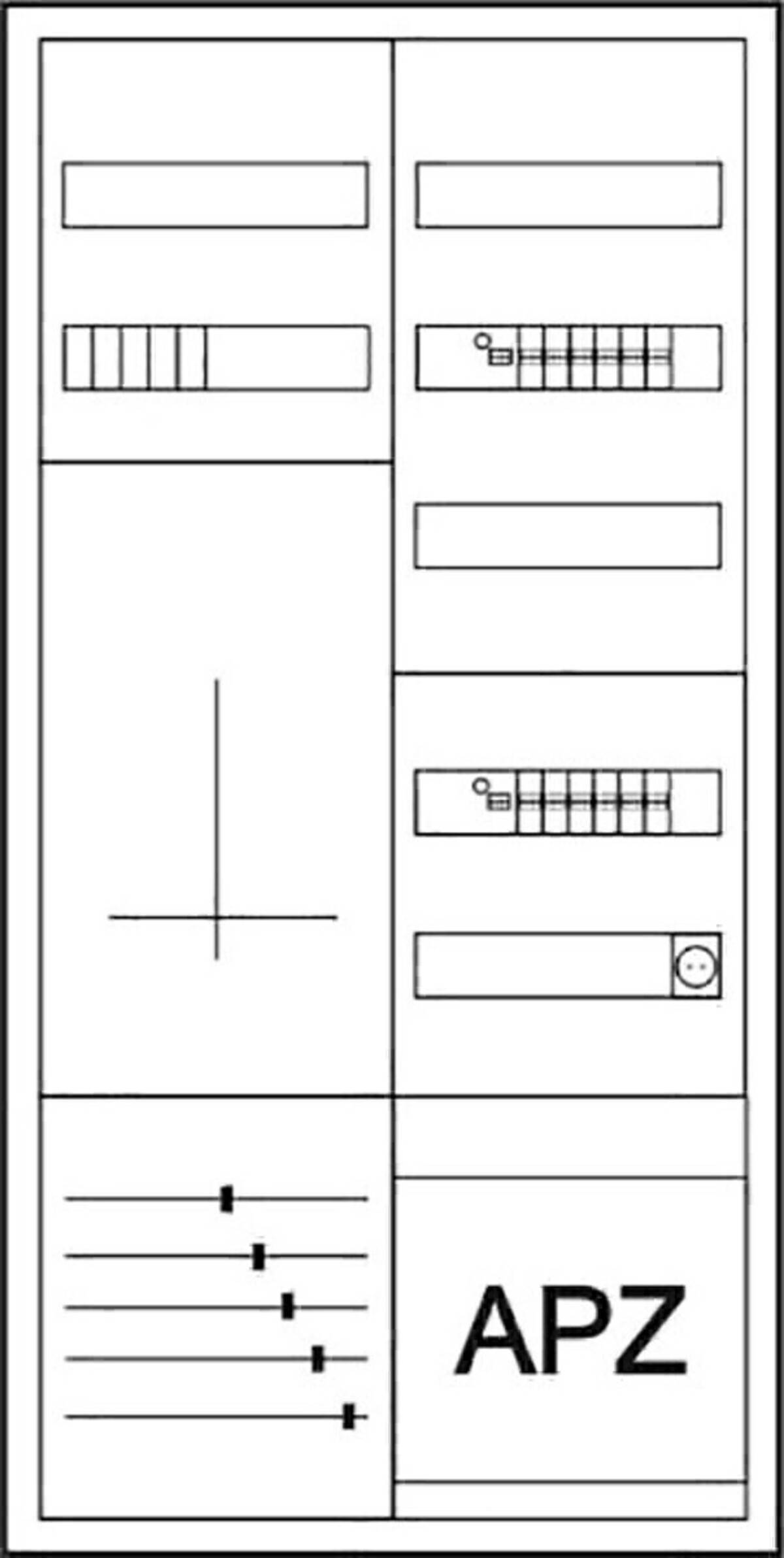 EATON - ZSD-ZV-1100/APZ/B Zähler-Komplettschrank 3-Punktbefestigung B-1