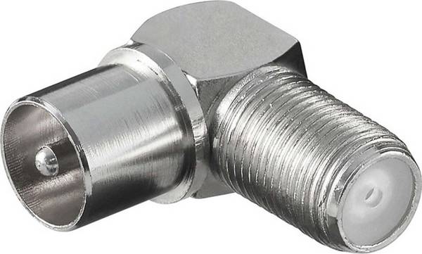 10 Stk. Goobay Adapter F-Kpl./Koax-St.90G 12236