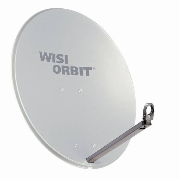 1St. Wisi OA38G hellgrau Offsetspiegel 80cm ALU