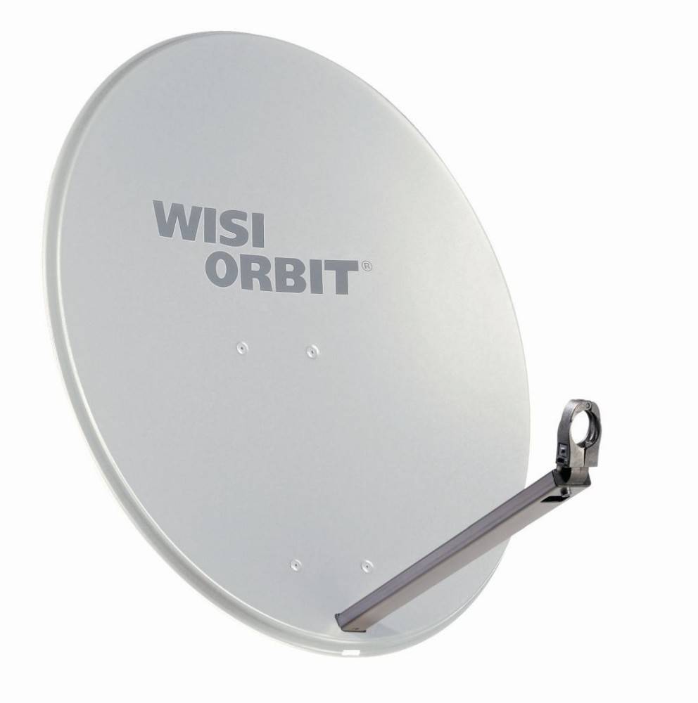 1St. Wisi OA38G hellgrau Offsetspiegel 80cm ALU-0
