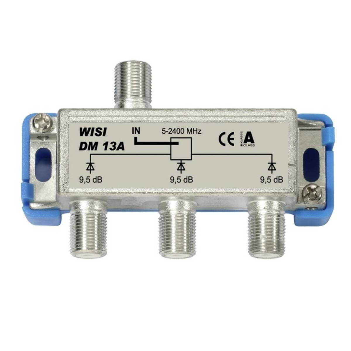 1St. Wisi DM13A Verteiler 3fach 5-2400MHz 9,5dB