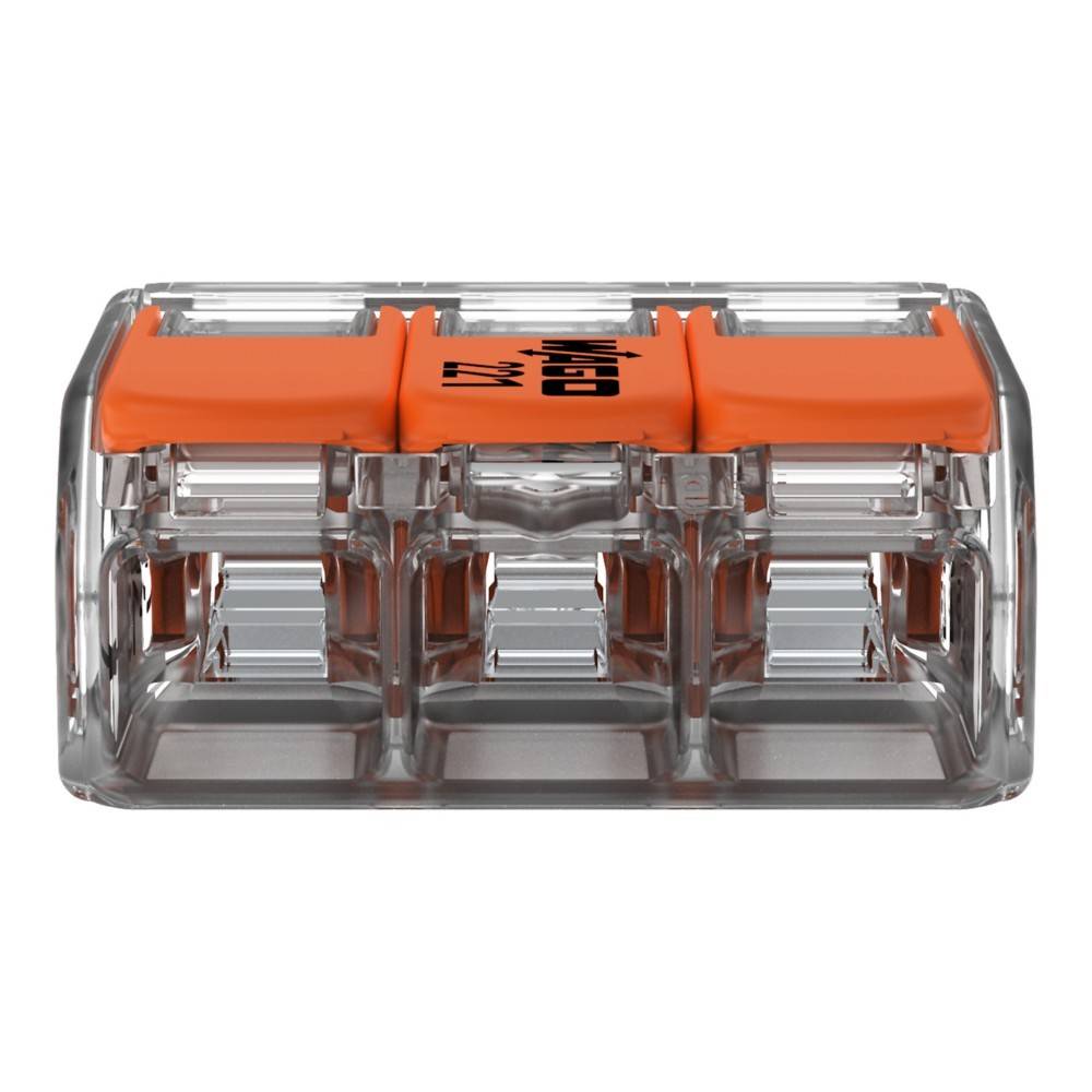 WAGO GmbH & Co. KG Compact-Verbindungsklemme 3-Leiter bis 6qmm 221-613-2