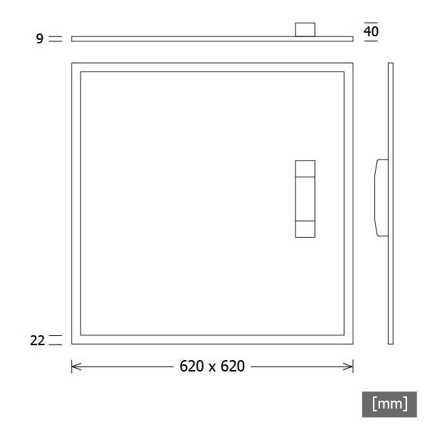 LTS Licht&Leuchten LED-Panel M625-1