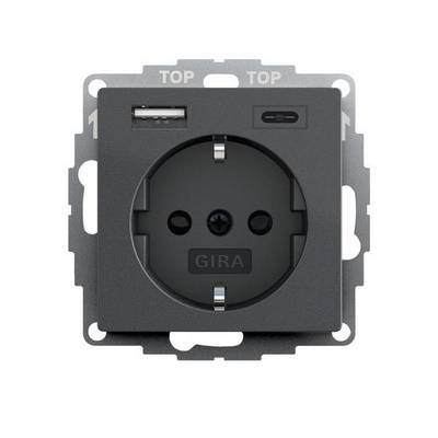 GIRA - 245928 SCHUKO USB-Spannungsversorgung 2f System 55-0