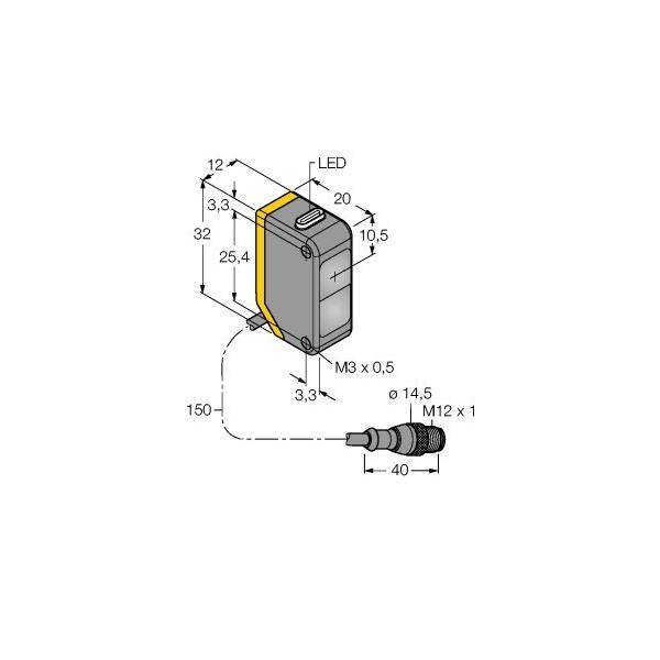 Turck Opto-Sensor Q20EQ5 3078205 IP67 Kunststoff-1