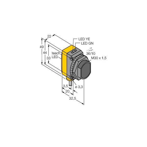 Turck Opto-Sensor QS30ARXQP-1