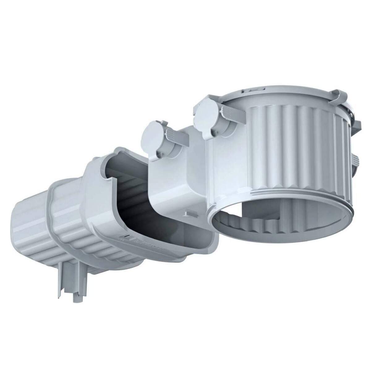 KAISER ELEKTRO - AGRO 1281-30, Montageset, Decke/Wand, Grau, LED, 50 W, 13 cm-0