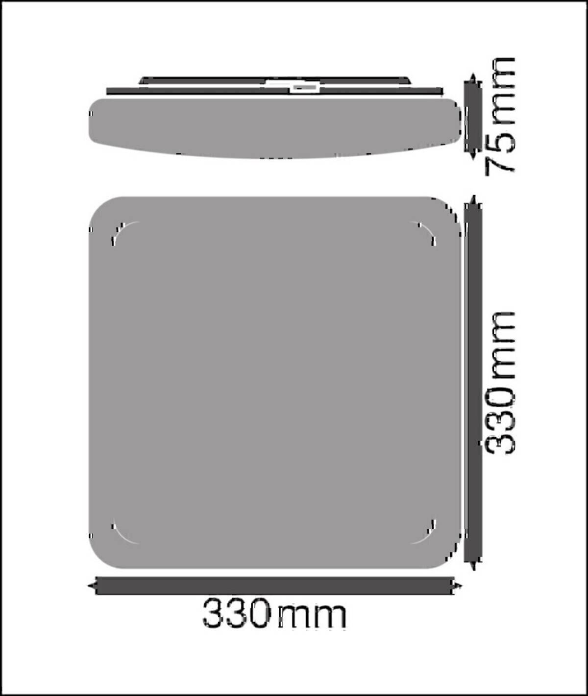 1St. Ledvance SF SQUARE 330 V 24W SURFACE SQUARE 330 3CCT 24W 3CCT IP44-2