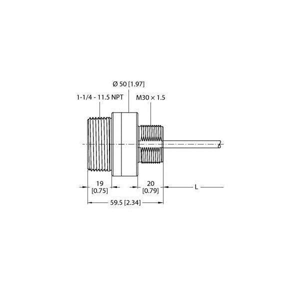 Turck Ultraschallsensor K50UX2CRA-1