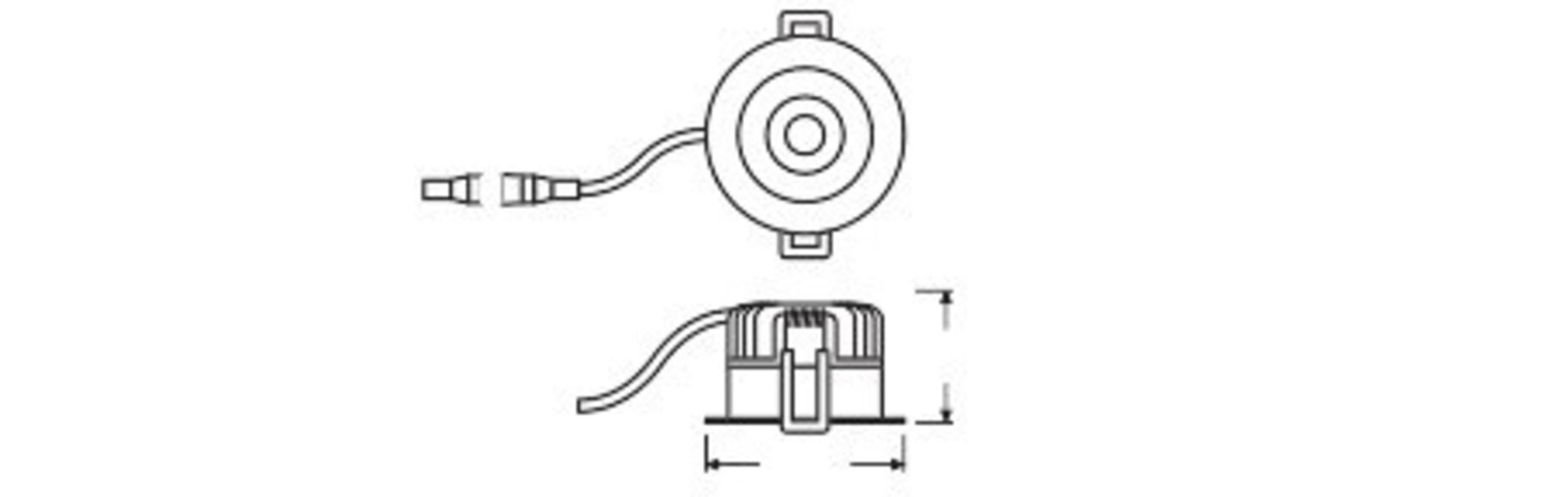 Ledvance LED-Einbaustrahler SPFIXP8W930PSDIP44SI-1