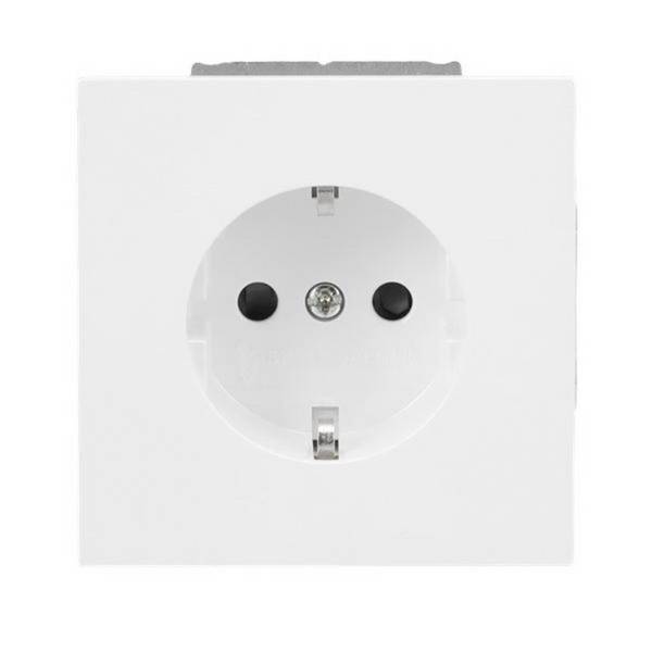 BUSCH JAEGER - Busch-Jaeger 2CKA002013A5521, Schuko, 2P+E, Schrauben, Wand, Weiß, Thermoplast