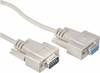 Seriell Verlängerungskabel [1x D-SUB-Stecker 9pol. - 1x D-SUB-Buchse 9pol.] 5.00 m Beige