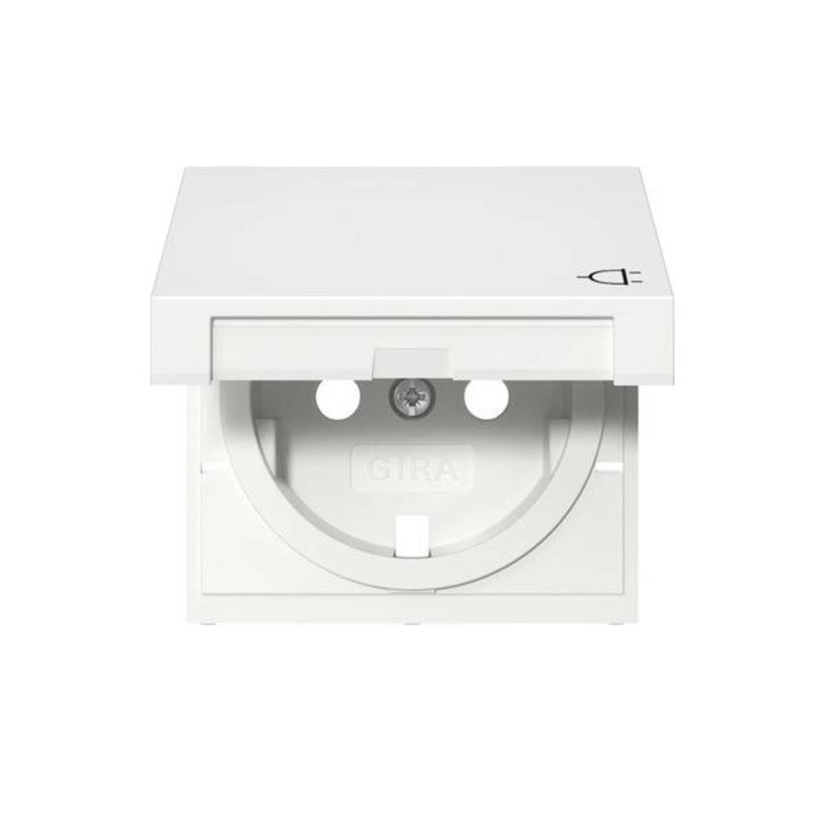 Abd. SCHUKO-Steckd. KD 492203 System 55 Reinweiß