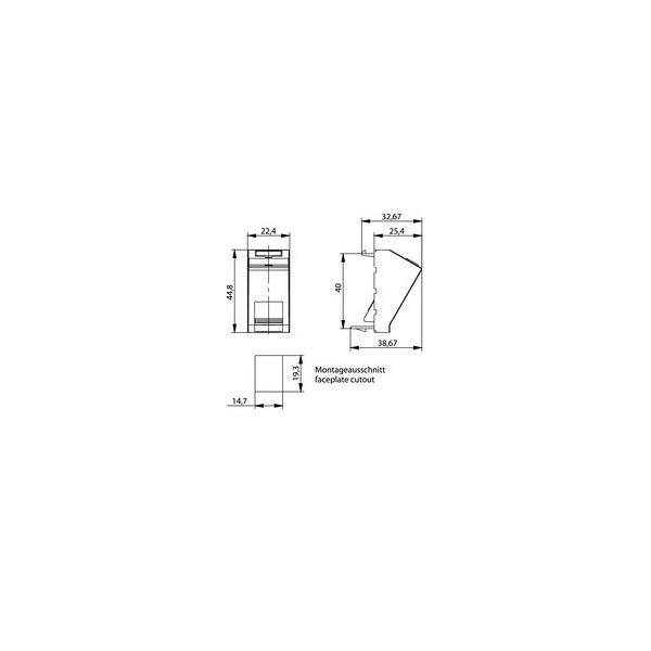 20 Stk. Telegärtner Modulaufnahme 100021430-2