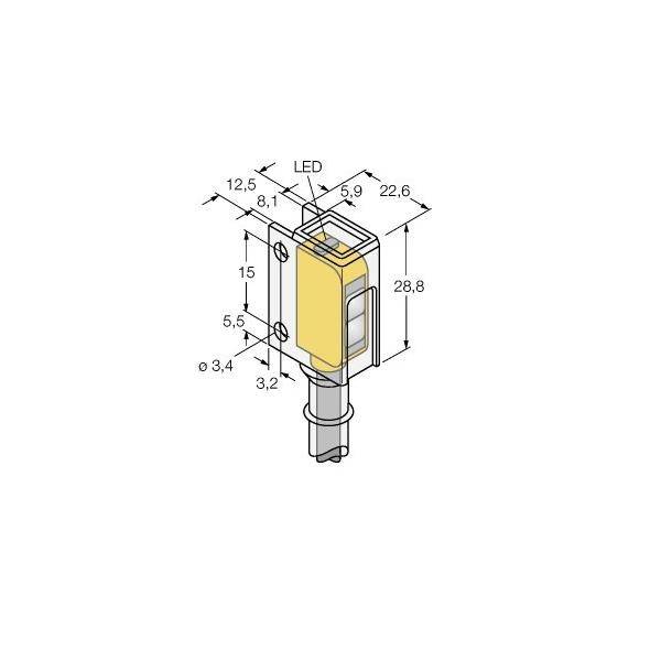 Turck Opto-Sensor Q12RB6RCR-1