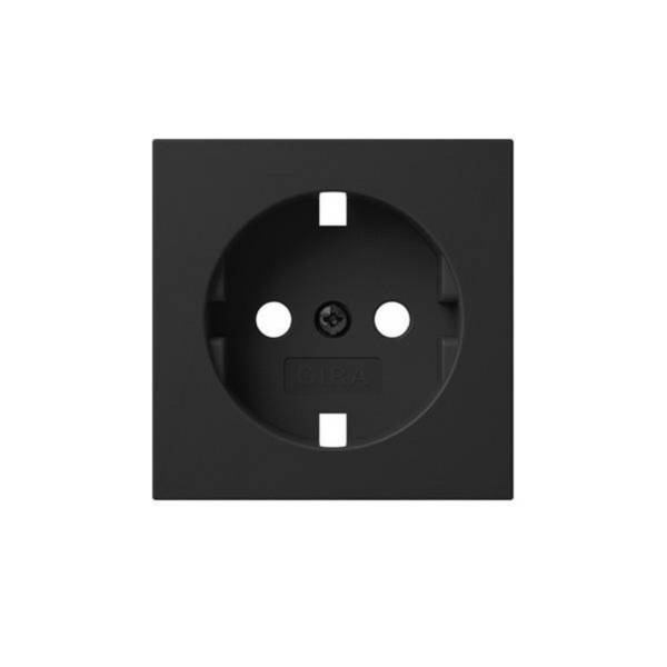GIRA - 4920005 Abd. SCHUKO-Steckd. Schwarz m