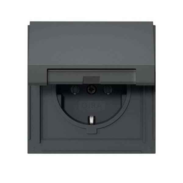 SCHUKO-Steckd. KD Gira TX_44 445467 Anthrazit