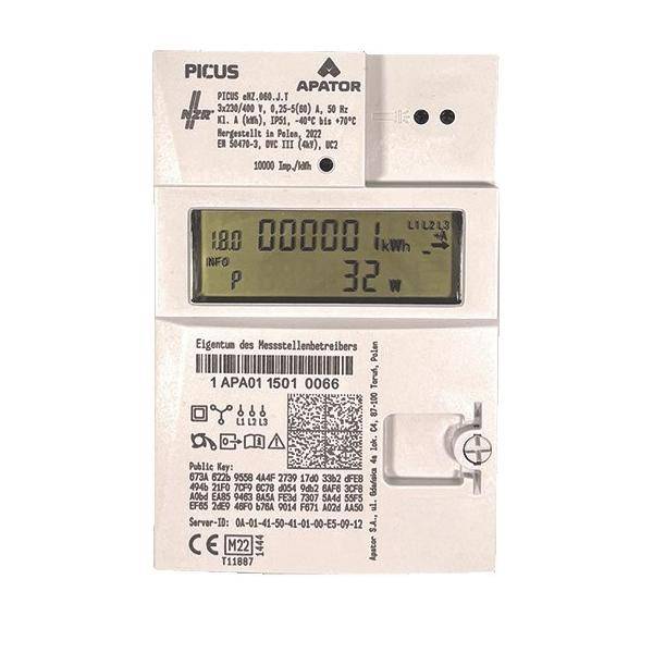 NZR Stromzähler 23030627 IP20 140 mm 110 mm