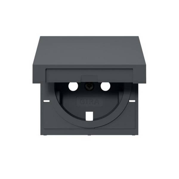 Abd. SCHUKO-Steckd. KD       492228 System 55 Anthrazit