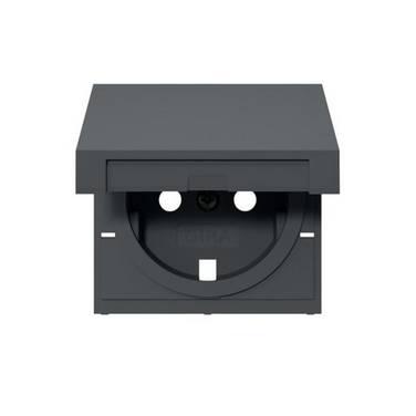 Abd. SCHUKO-Steckd. KD       492228 System 55 Anthrazit