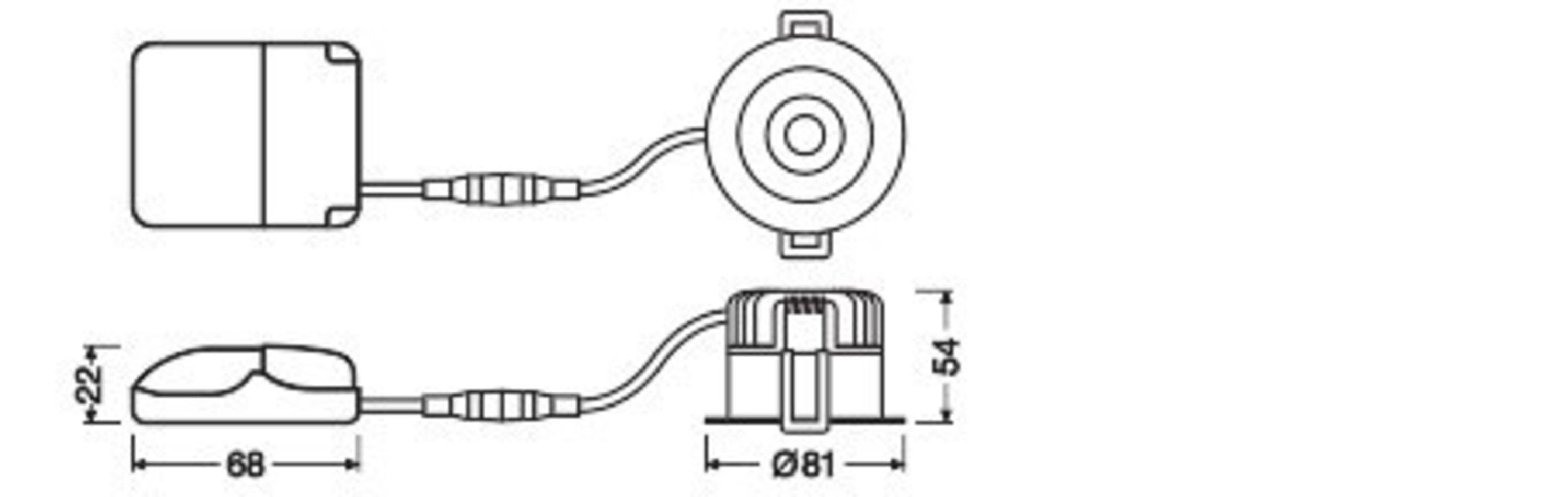 Ledvance LED-Einbaustrahler SPDKFIXP8930PSDIP44W-1