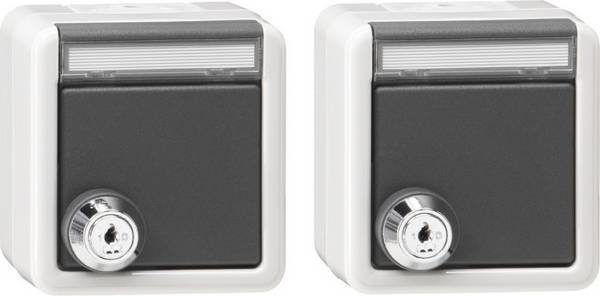 Gira Set 2x SCHUKO KD Schloss 456030