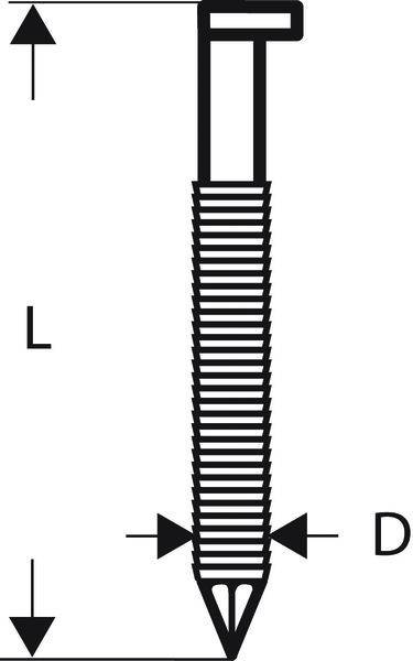Streifennagel SN34DK 80RG 3000-tlg.Schaft-D.3,1mm L.80mm D-Kopf verzinkt gerillt-0
