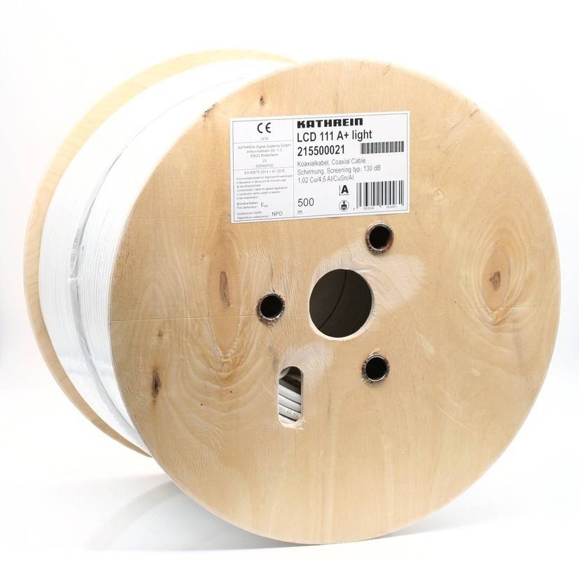 500 Mtr. Kathrein Koaxialkabel LCD111A+lig/500m-0