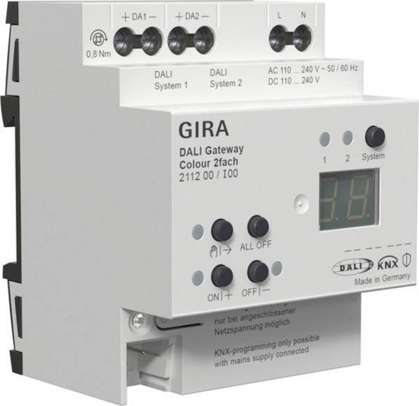 Gira DALI Gateway Colour 2f REG 211200