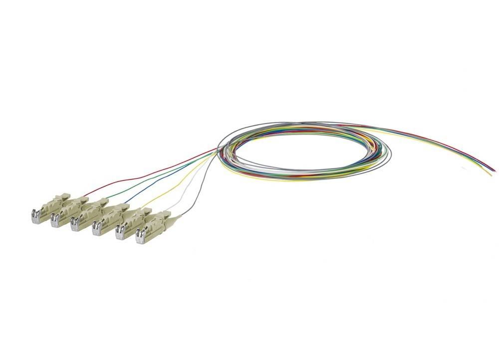 6 Stk. Metz Connect OpDAT Pigtail E2000-APC-0