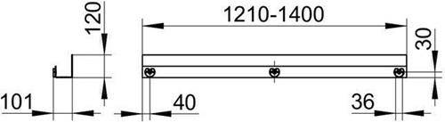 Keuco KE Duschablage 24953 auf Maß, weiß-2