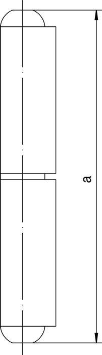 Profilrolle KO 40 Band-L.140mm STA blk Stift-D.12mm SIMONSWERK-2