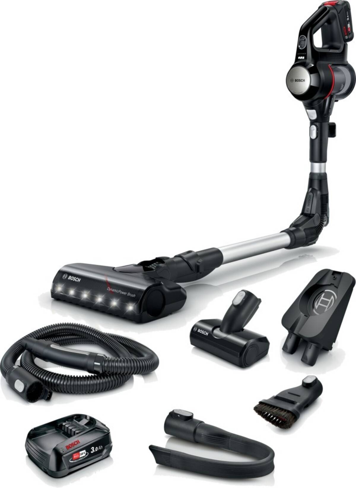 Bosch BCS712E, Stabstaubsauger, Beutellos, Schwarz, 0,3 l, 82 dB, Akku-0