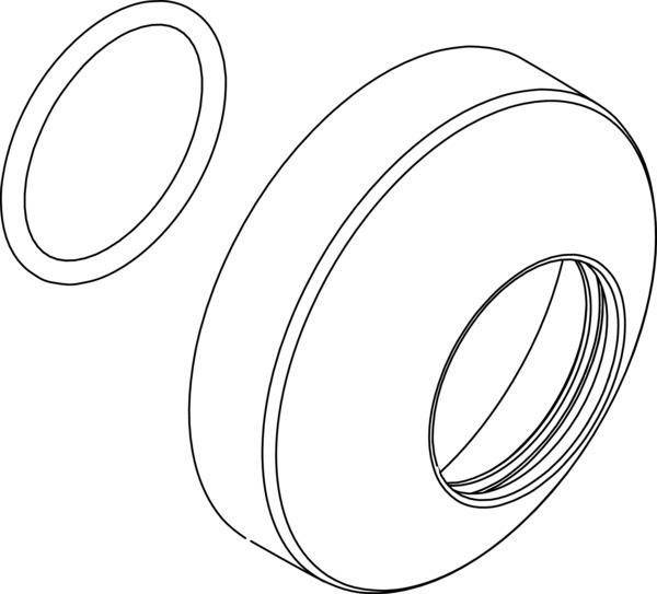 Ideal Standard IS Rosette mit O-Ring Melange-2