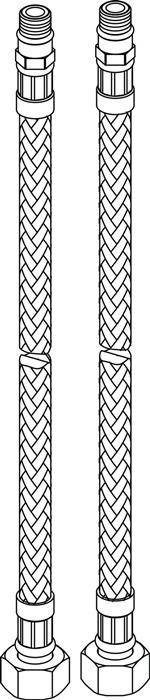 Ideal Standard IS flex. Schlauch, M10X1-2