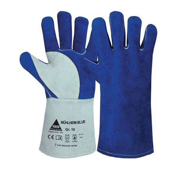 6 Stk. Hase Schweißerhandschuhe Mühlheim Blue