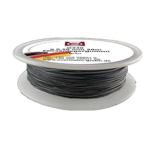 Fliesenlegergummi L.20m S.0,5mm f.Spannecken grau OVERMANN-0