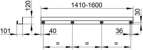 Keuco KE Duschablage 24953 auf Maß, weiß-3