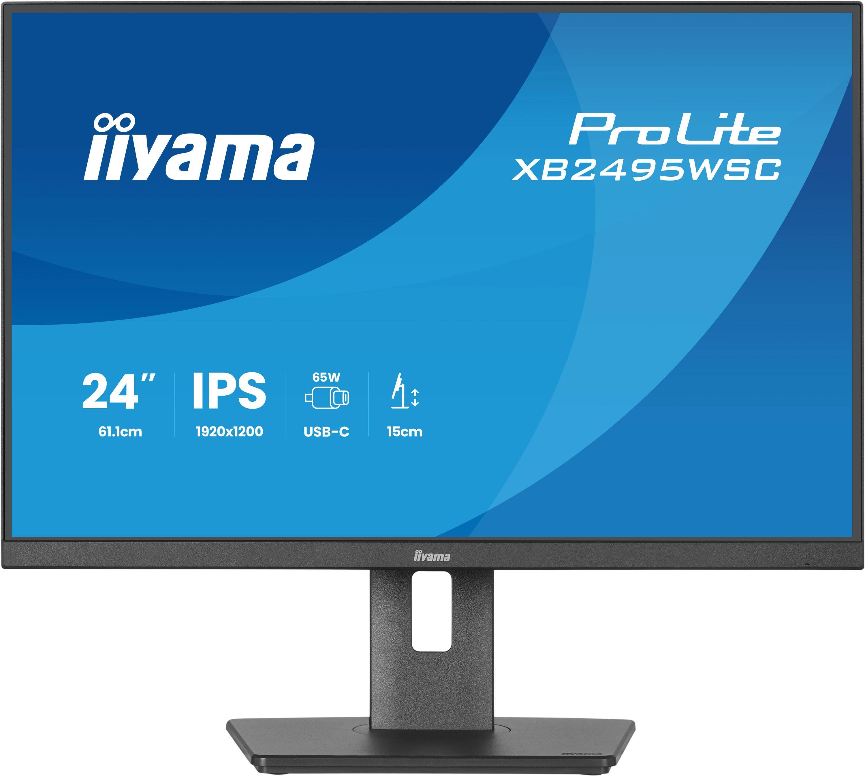 Iiyama 24 XB2495WSC-B1 HDMI USB-C - Flachbildschirm (TFT/LCD) - 61 cm-0