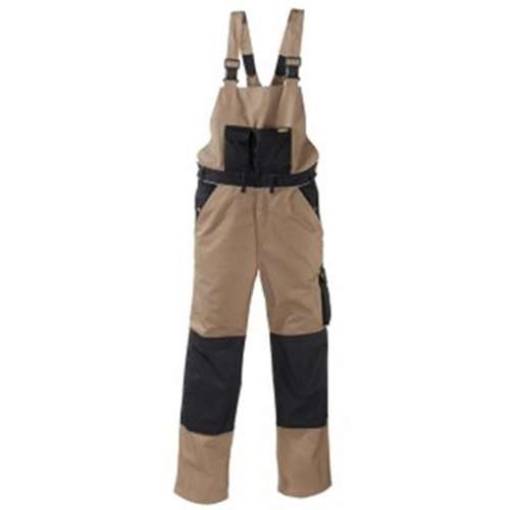 teXXor® Canvas (320 g/m²) Latzhose AMAZONAS, kornblau/schwarz, Gr. 44, 8332-44-0