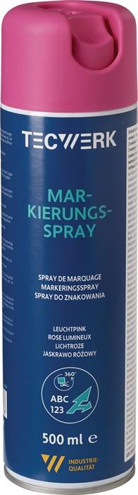 Markierungsspray leuchtpink 500ml Spraydose TECWERK-0