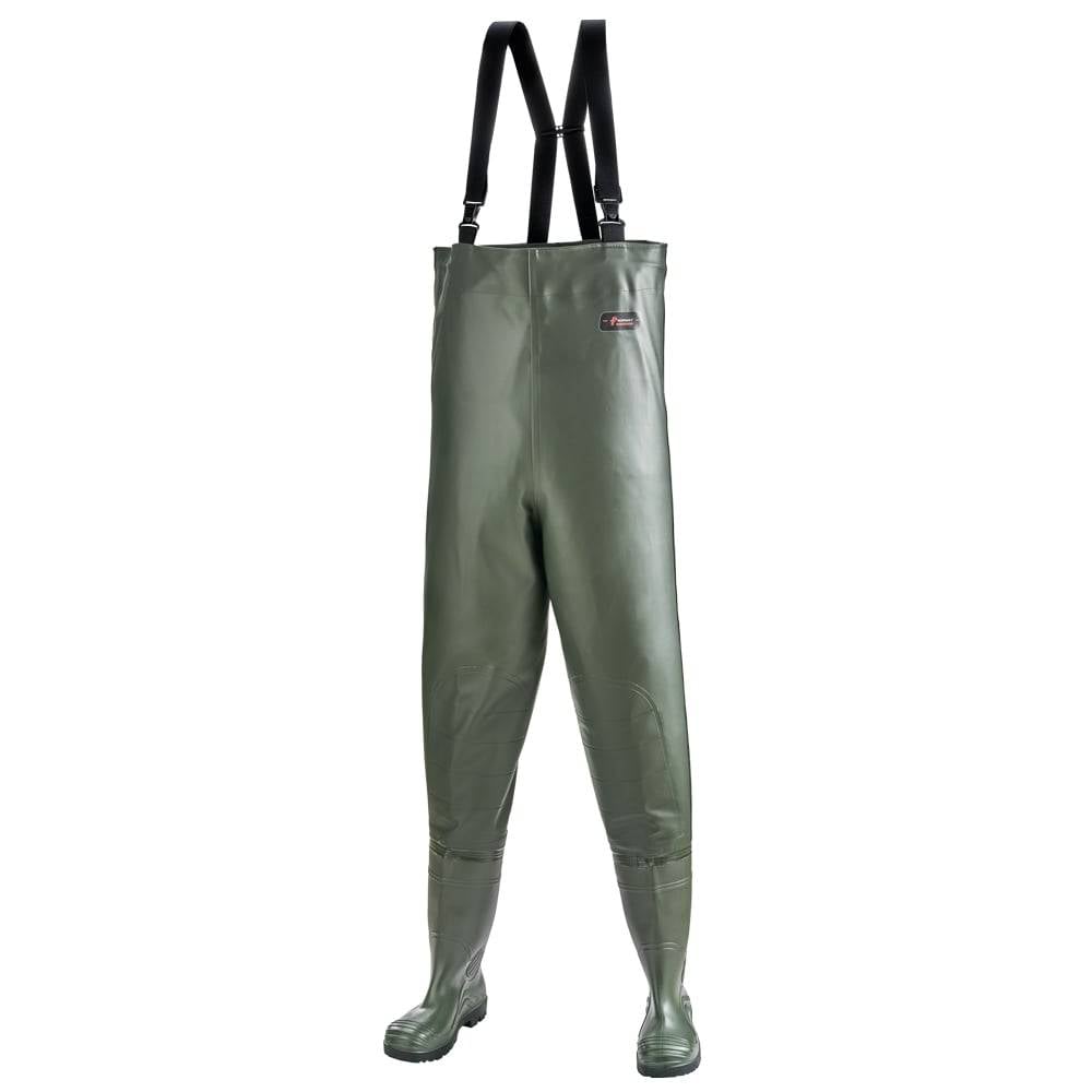 Gr .46 NORWAY - *S5* WATHOSE *PREMIUM* OLIVGRÜN grün S5-CHEST-WADERS *NORWAY*-0
