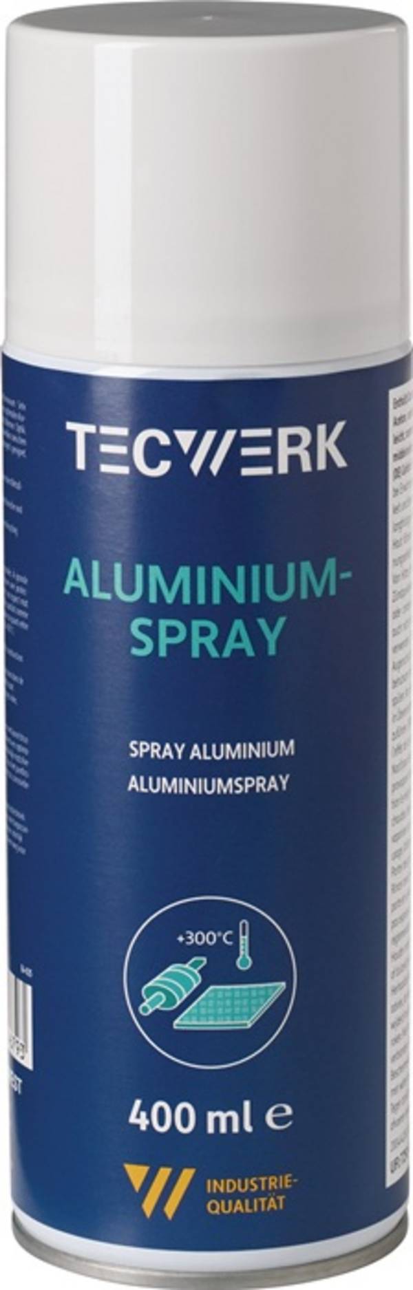 Aluminiumspray b.+300GradC (kurzzeitig) mattsilber 400ml Spraydose TECWERK