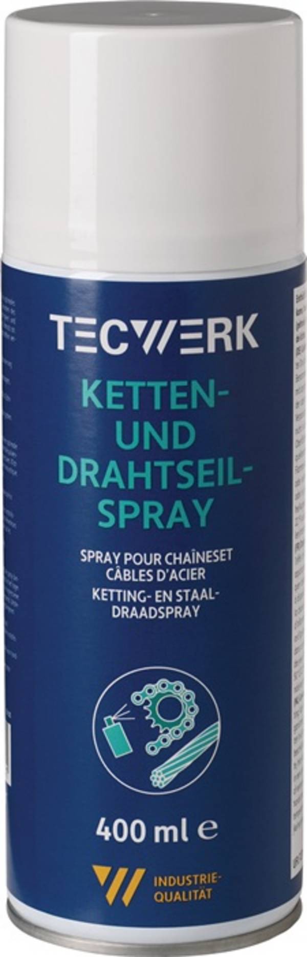 2000354030 Ketten-/Drahtseilspray gelblich 400ml Spraydose TECWERK