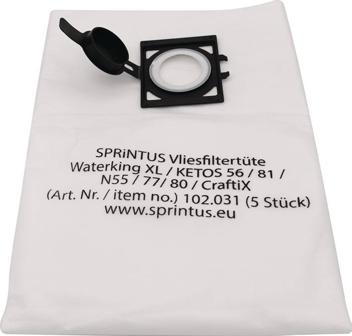 Vliesfilterbeutel f.N55,Waterking XL,Ketos 56 5 St.SPRINTUS-0