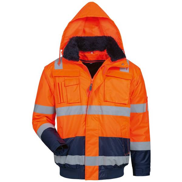 Gr .4XL (70/72) *OLIVER* WARNSCHUTZ PILOTJACKE ORANGE/MARINE orange *OLIVER* HIG