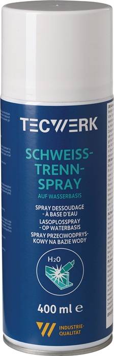 Schweißtrennspray auf Wasserbasis 400ml Spraydose TECWERK-0